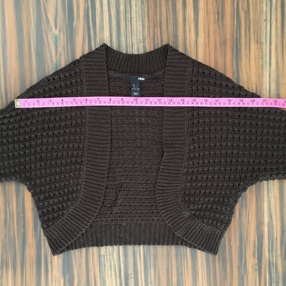 [H&M] Sparkly Brown Knit Shrug | S | Good - Picture 4 of 11